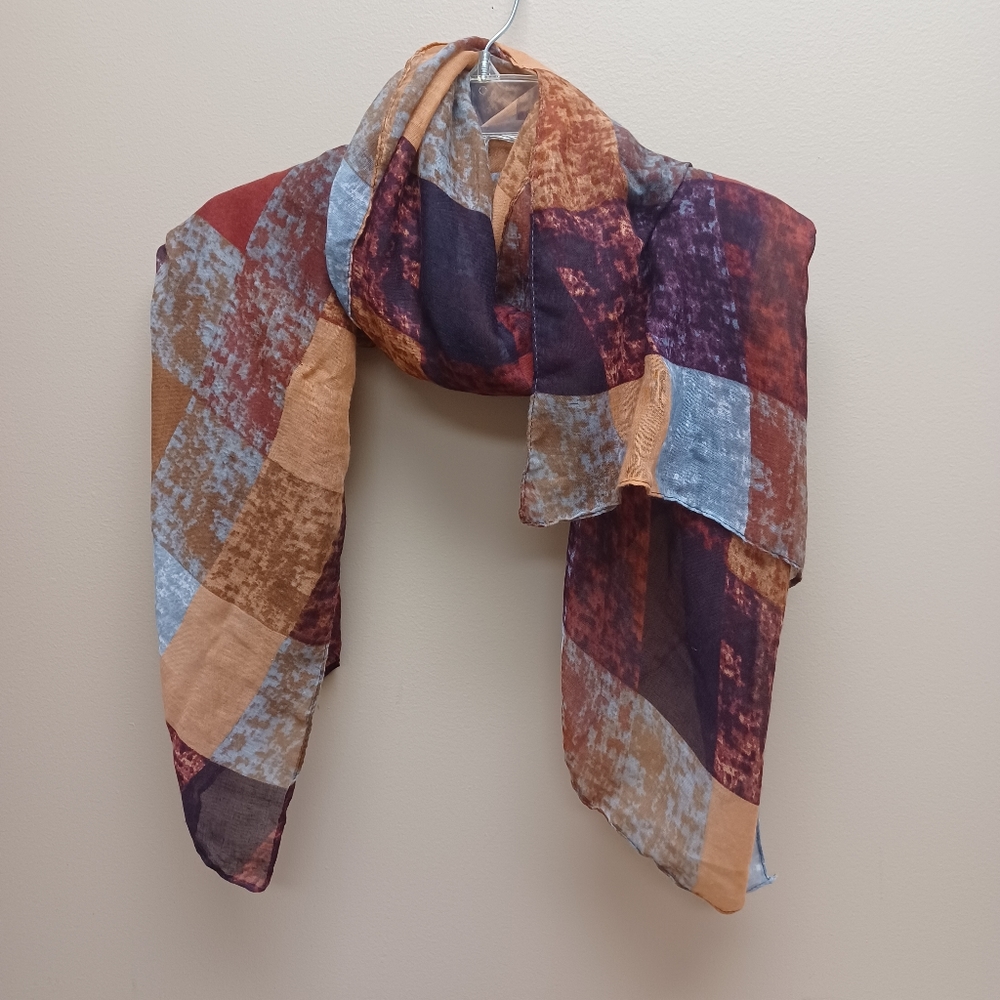 Scarf with Earthtone colors